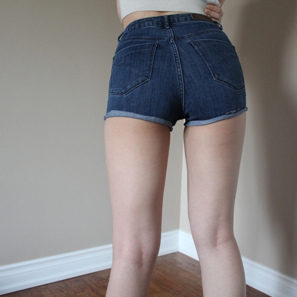 High waisted denim shorts - Picture 4 of 4